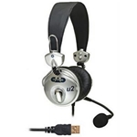 CAD USB Stereo Headphone Cndsr Mic