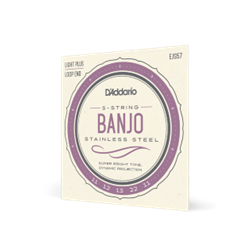 D'Addario 5-String Banjo set - Steel Light Guage