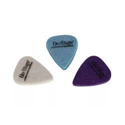 On Stage 3 Pack of Felt Picks