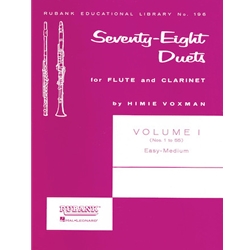 78 Duets for Flute & Clarinet, Vol. 1