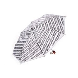 Aim/Albert Elov Mini Umbrella - White with Black Music