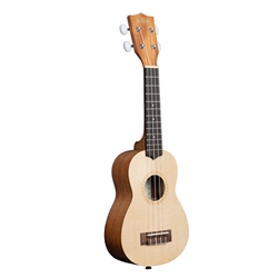 Kala Satin Spruce Soprano Uke - Rosewood Update