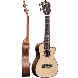 Amati Amahi Mohagany and Spruce Concert Cutaway A/E Ukulele